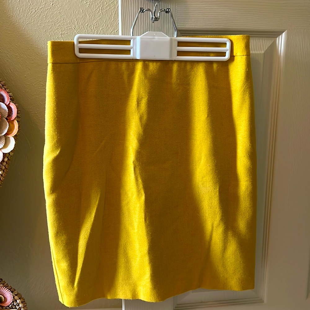 Mustard Pencil Skirt CAbi
